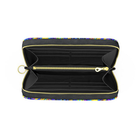 'Agapanthus' Long Zipped Purse