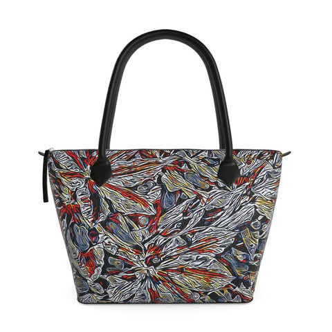 'Clematis Platinum' Zipped Handbag