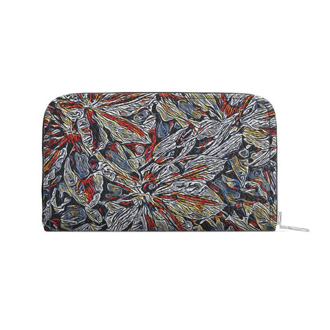 'Clematis Platinum' Zipped Purse