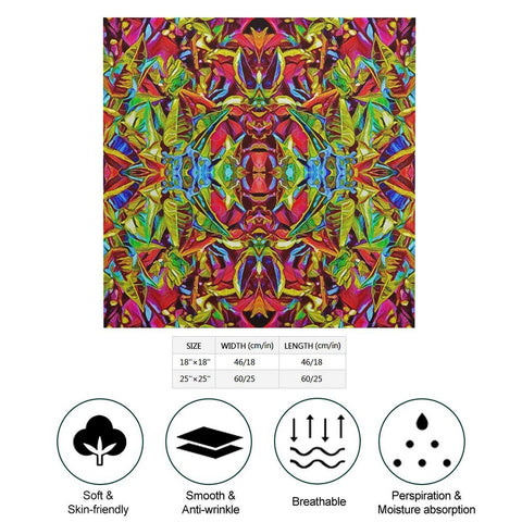 'Tropique' Poly Scarf Square