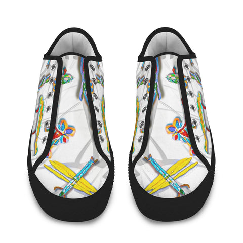 'Evolution' (Black Trim) Seattle Low Top Women's Shoes (Model 1013-6)