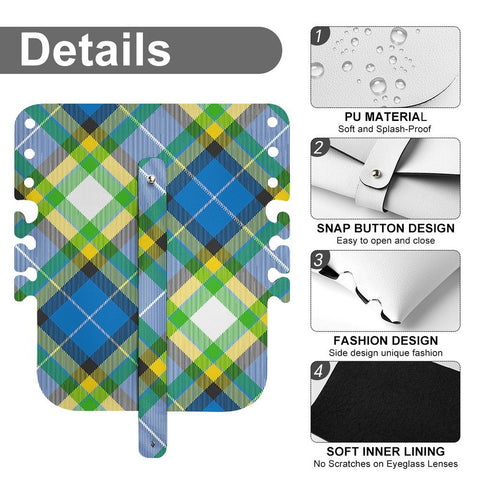 'Yorkshire Tartan' (Slant) Faux Leather Glasses Case