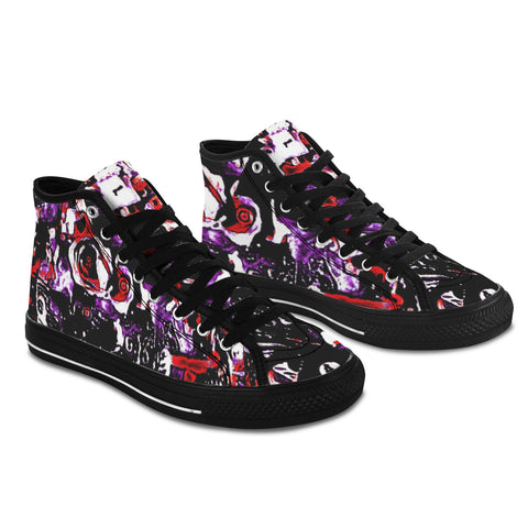 'Gothic Rose' (Black Trim) Vancouver Canvas Boots