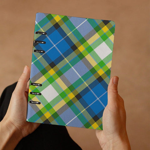 'Yorkshire Tartan' (Slant) Faux Leather A5 Binder Notebook