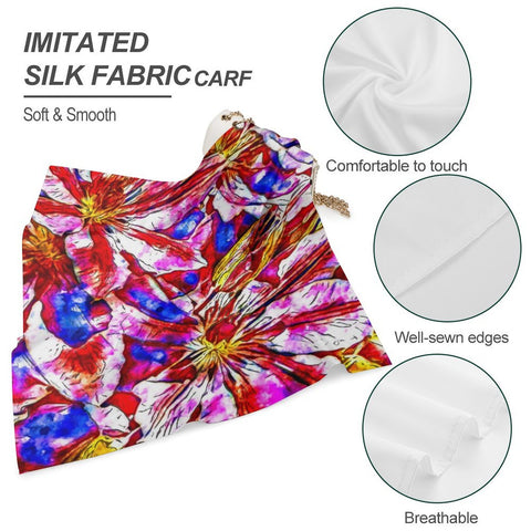 'Clematis' All Over Print Scarf