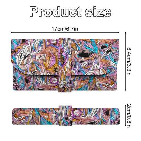 'Psychedelique' Faux Leather Glasses Case