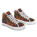 'Clematis Firestorm' (White Trim) Vancouver Canvas Boots