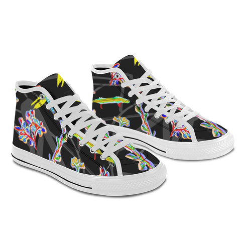 'Regenesis' (Black Edit - White Trim) Vancouver Canvas Boots
