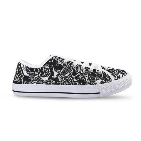 'Liquorice' (White Trim) Women's Canvas Plimsolls