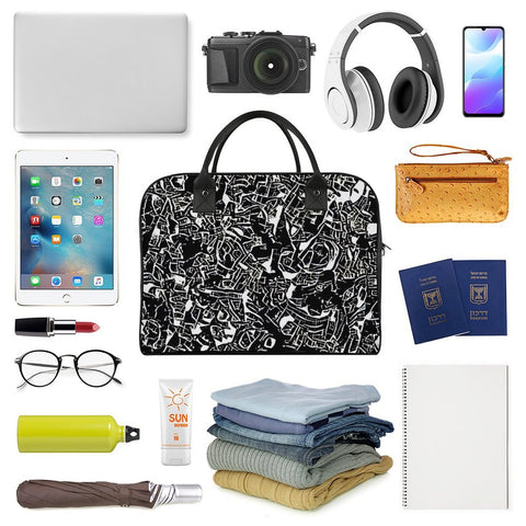 'Liquorice' Nylon Holdall