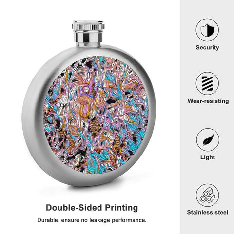 'Psychedelique' Hip Flask