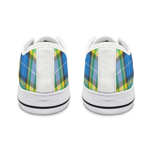 'Yorkshire Tartan' (White Trim) 'Seattle' Women's Trainers