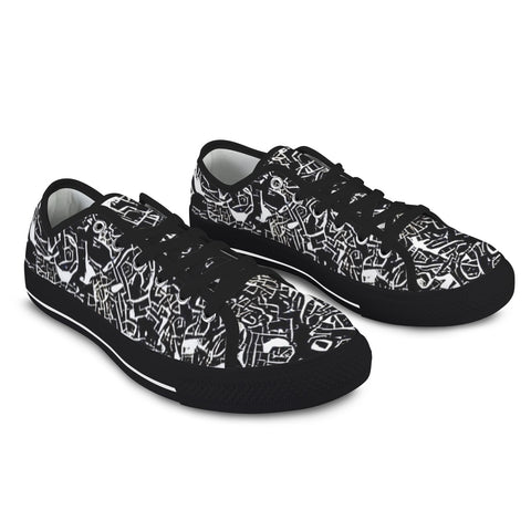 'Liquorice' (Black Trim) Women's Canvas Plimsolls