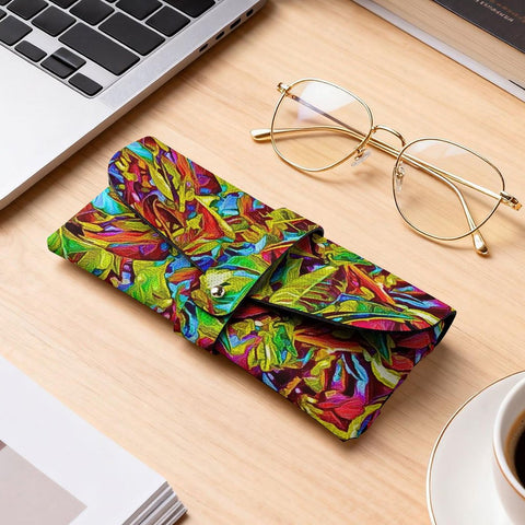'Tropique' Faux Leather Glasses Case