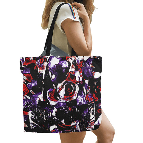 'Gothic Rose' Large Canvas Tote