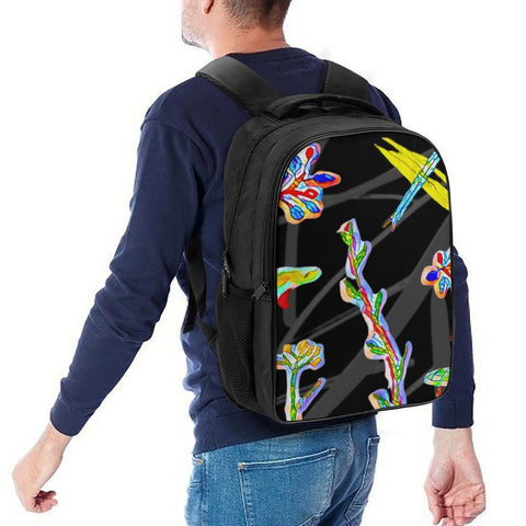 'Regenesis' (Black Edit) Nylon Backpack