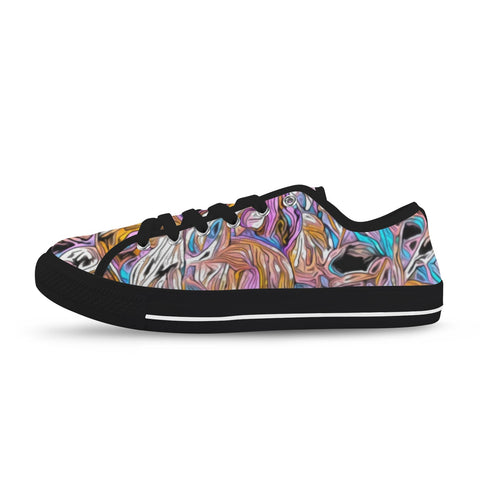 'Psychedelique' (Black) 'Seattle' Men's Trainers