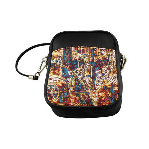 'Boilerplate' PU Sling Pouch