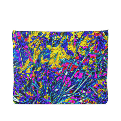 'Agapanthus' Textured Nappa Leather Clutch (Large)