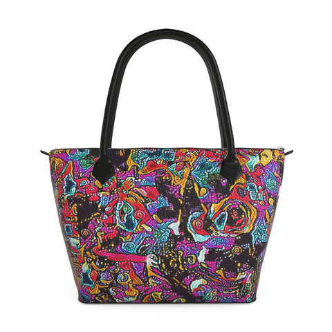'Circus' (Bubblegum) Zip Top Handbag
