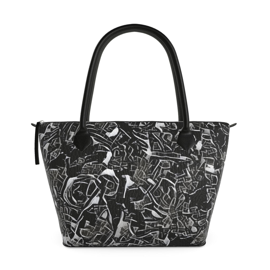 'Liquorice' Zipped Handbag