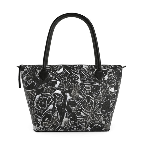 'Liquorice' Zipped Handbag