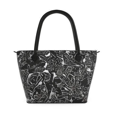 'Liquorice' Zipped Handbag