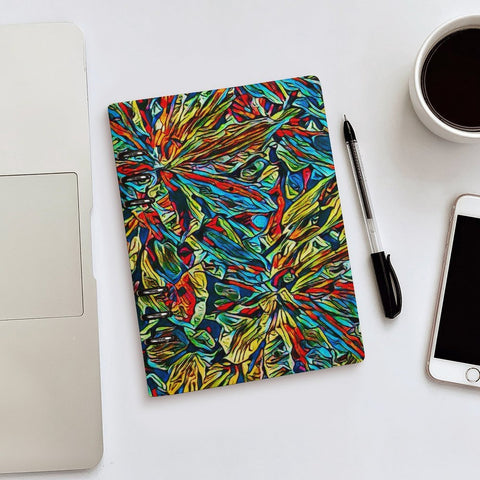 'Clematis Electra' Faux Leather A5 Binder Notebook