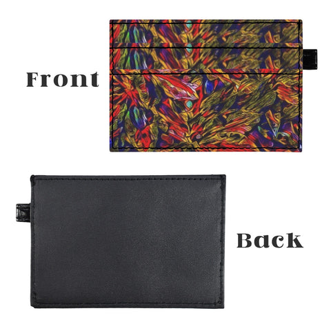 'Clematis Firestorm' Faux Leather Cardholder