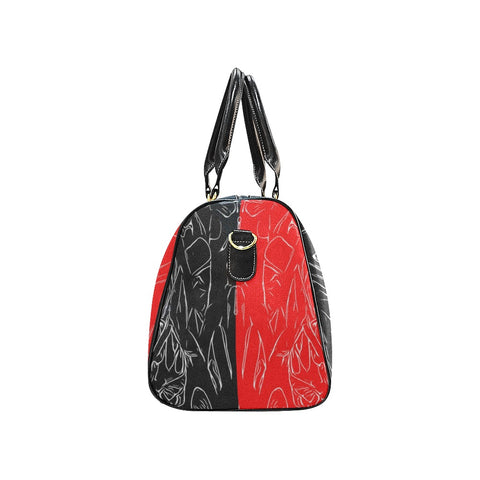 'Bloodlust' Nylon Duffle With Faux Leather Trim