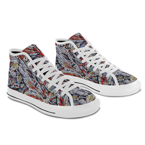 'Clematis Platinum' (White Trim) Vancouver Canvas Boots