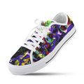 'Purple Haze' (White Trim) Women's Canvas Plimsolls