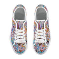 'Psychedelique' (White) Women's Canvas Plimsolls