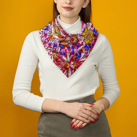 'Clematis' Poly Scarf Square