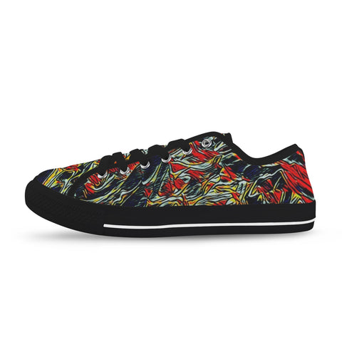'Earthquake' (Black Trim) Women's Canvas Plimsolls