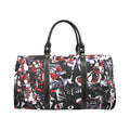 'Gothic Rose' Nylon Duffle with Faux Leather Trim