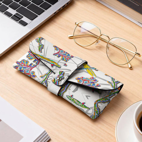 'Regeness' (White Edit) Faux Leather Glasses Case