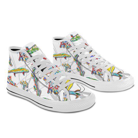 'Evolution' (White) Vancouver H Women's Canvas Shoes (1013-1)
