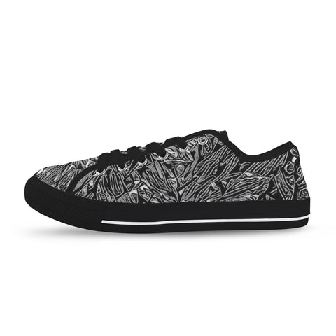 'Filament' (Black Trim) Women's Canvas Plimsolls