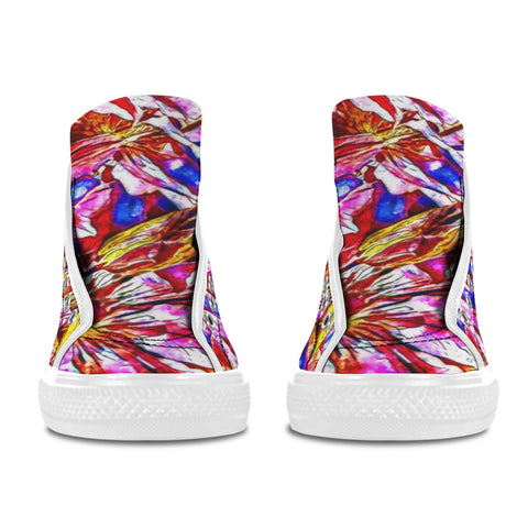'Clematis' (White) Women's 'Vancouver' High Top Boots