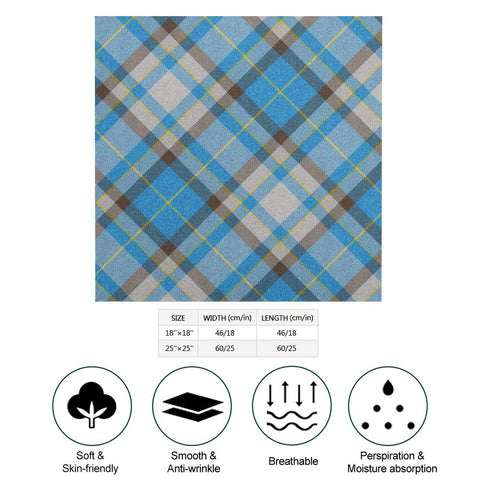 'Yorkshire Marine' (Slant) Poly Scarf Square