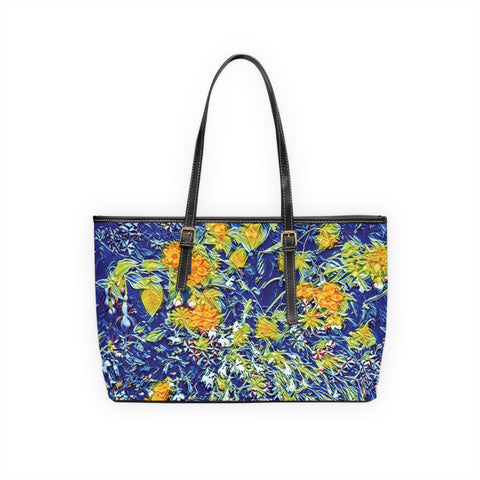 'Summer Basket' PU Leather Zipped Tote