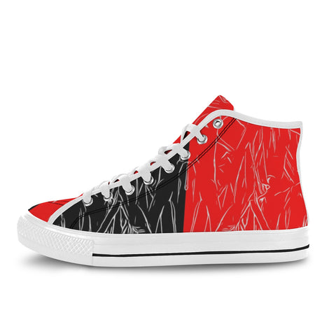 'Bloodlust' (White) Women's Canvas Boots