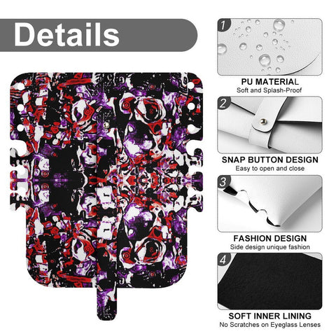 'Gothic Rose' Faux Leather Glasses Case