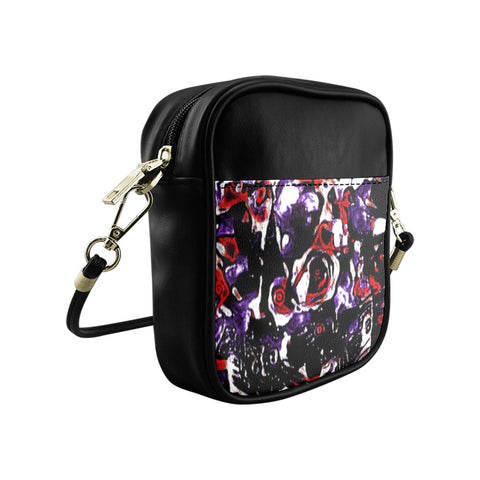 'Gothic Rose' Faux Leather Sling Pouch