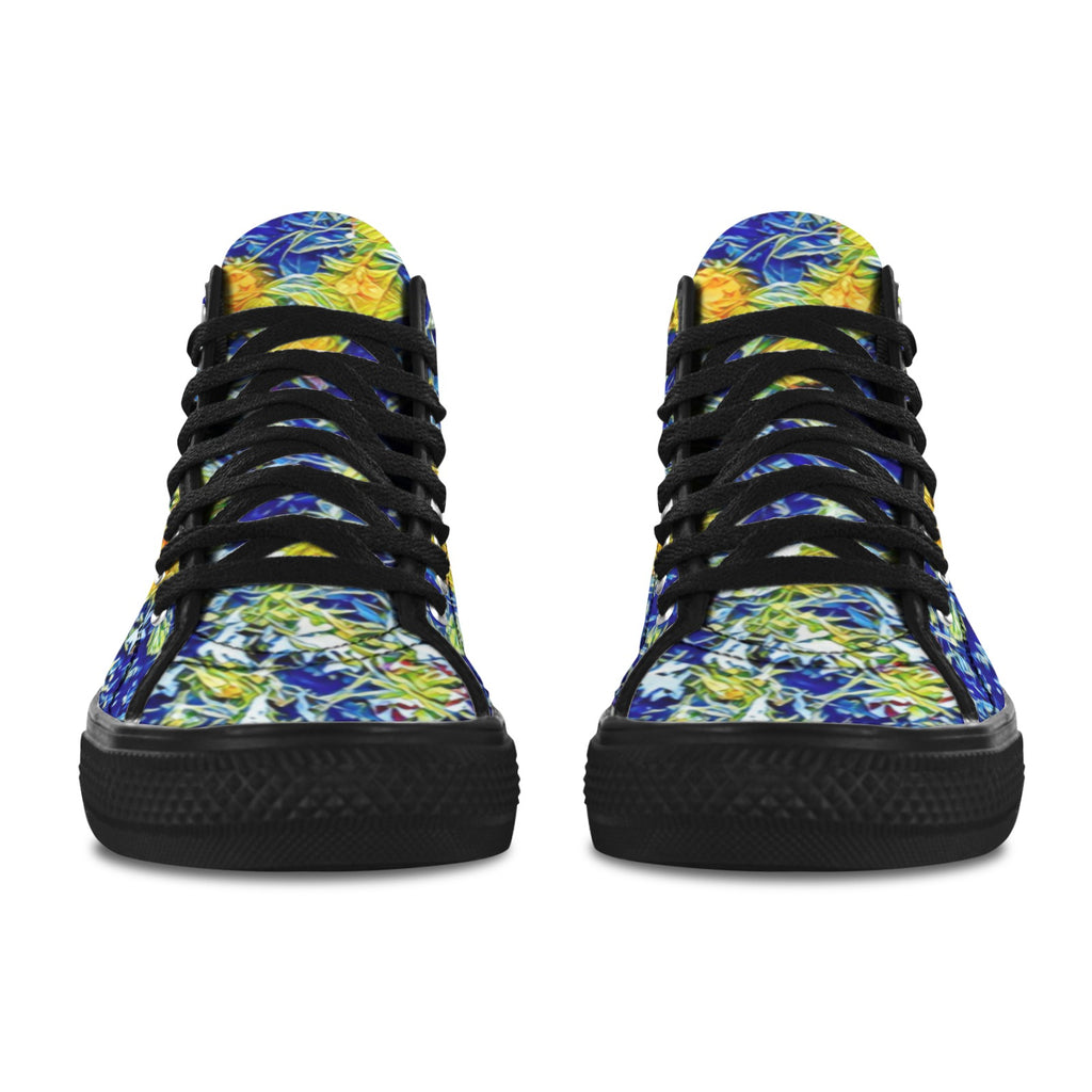 'Summer Basket' (Black) Women's 'Vancouver' High Top Boots