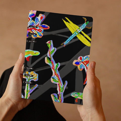 'Regenesis' (Black Edit) Faux Leather A5 Binder Notebook
