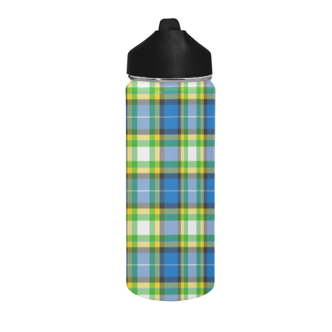 'Yorkshire Tartan' Insulated Water Bottle with Straw Lid (18 oz)