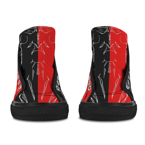 'Bloodlust' (Black) Women's Canvas Boots