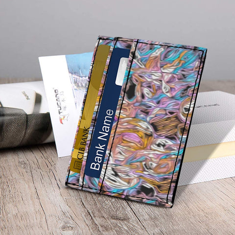 'Psychedelique' Faux Leather Cardholder